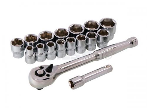 17PCS 3/8INCH DRIVE SOCKET SET