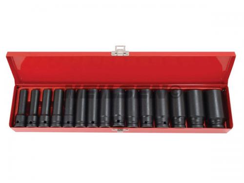 SOCKET SET - 15PC 1/2IN.DR 10 - 30MM DEEP IMPACT