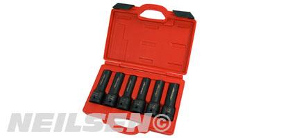 6PC TRUCK IMPACT E SOCKET & REGULAR SOCKET SET 3/4DR