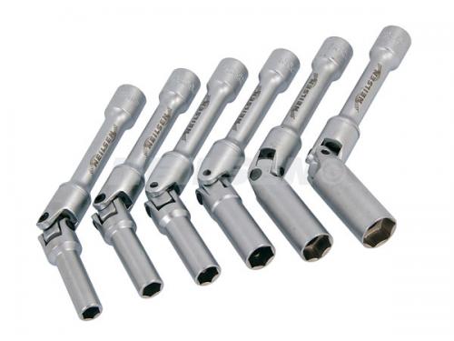 6PC UNIVERSAL JOINT GLOW PLUG SOCKET SET 3/8DR