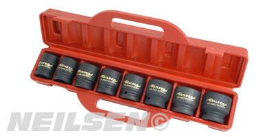 8 PIECE 3/4 DRIVE SHALLOW IMPACT SOCKET SET