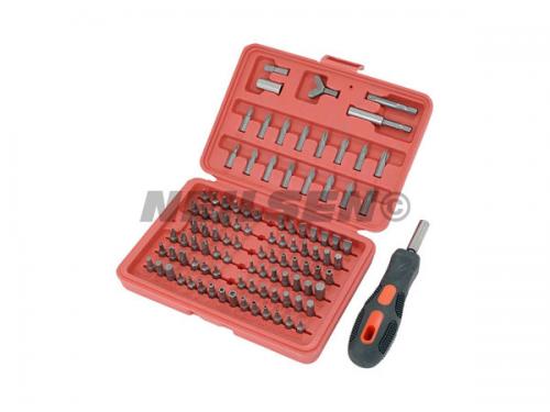 100PCS SCREWDRIVER BIT SET  WITH HANDLE