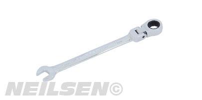 SPANNER FLEXI HEAD RATCHET 9MM GEARTECH