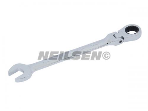 SPANNER FLEXI HEAD RATCHET 17MM GEARTECH