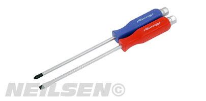 SCREWDRIVER SET 2 PC HEX HANDLE 6 X 150MM