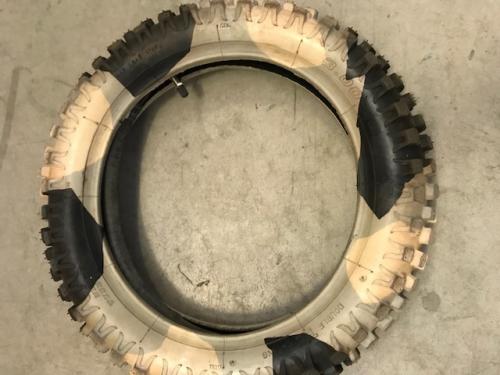 PITBIKE CAMO TIRE WITH INNERTUBE 3.00-12