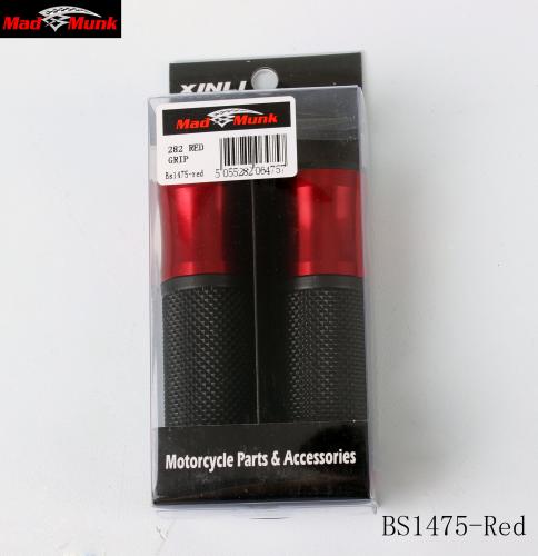 HANDLE BAR GRIPS WITH RED ENDS