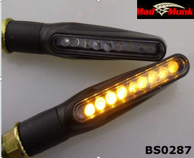 CARBON LED TURNING LIGHTS PAIR WITH E MARK