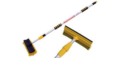 3 METRE TELESCOPIC WASH BRUSH AND SQUEEGEE