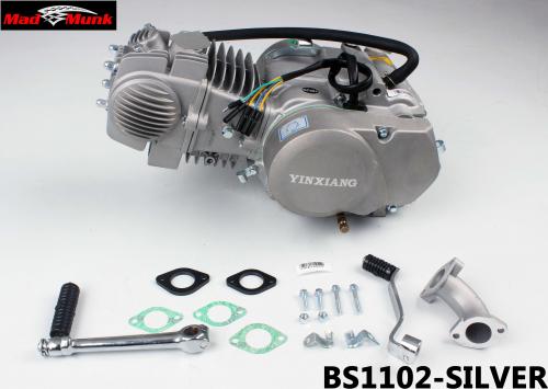 YX 140CC KICK START 4 SPEED MANUAL CLUTCH IN SILVER