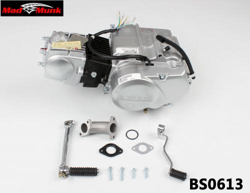 LIFAN 107CC SEMI AUTO 4 SPEED KICK ONLY IN SILVER