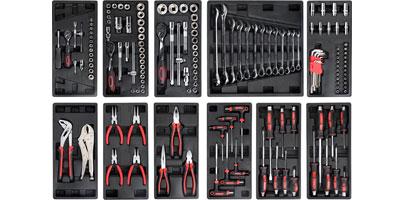 6 DRAWERS ROLLER CABINET WITH 155PCS TOOLS