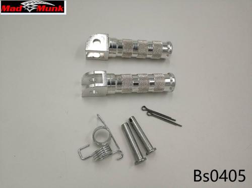 DX MUNK SMALL ALLOY FOOT PEGS WITH FITTINGS