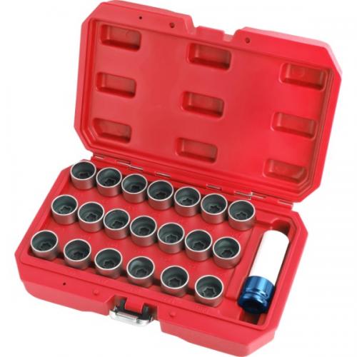 21PCS BMW LOCKING WHEEL NUT STUD REMOVER TOOL KIT