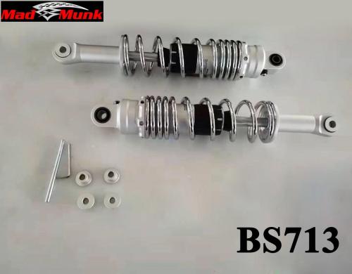 CHROME 330MM SPRING REAR SHOCKS