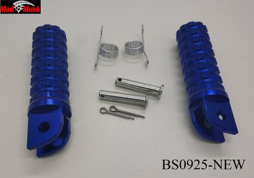ALLOY FOOT PEGS NEW DESIGN IN BLUE COLOUR