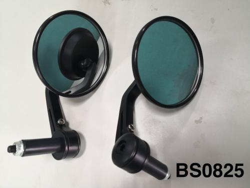 E MARKED ROUND BLACK BAR MIRRORS