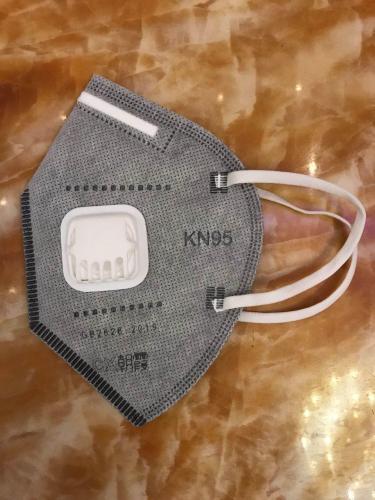 MASK WITH BREATH VALVE GREY FFP2 KN95