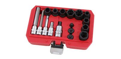 BRAKE CALLIPER SOCKET & BIT SET 17PCS