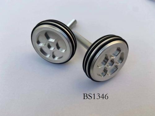 CNC WHEEL STYLE HANDLE BAR KNOBS IN ALLOY