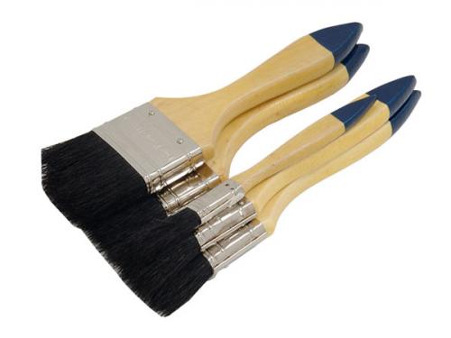 PAINT BRUSH SET - 5 PIECE WOODEN HANDLES