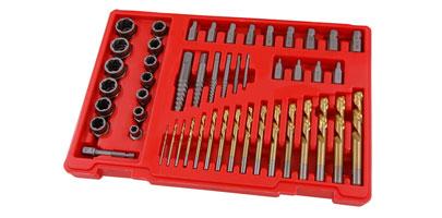 SCREW EXTRACTOR/DRILL BIT SET 48PCS