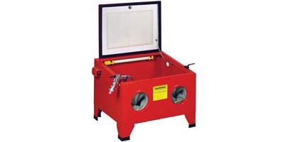 SAND BLASTING CABINET WITH BLASTING GUN 90L