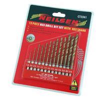 13PC HSS DRILL BIT SET