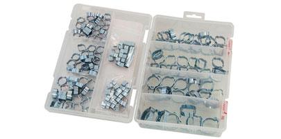 O-CLIP DOUBLE EAR ASSORTMENT 175PCS ZINC PLATED