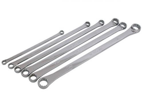 6PC EXTRA LONG RING SPANNER SET