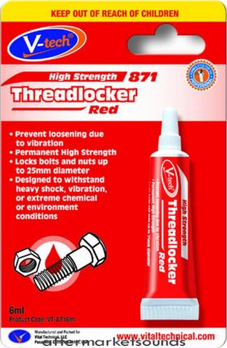 THREADLOCKER RED HIGH STRENGTH