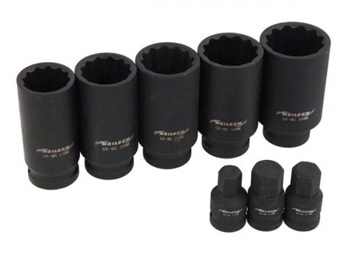 8PCS 1/2 DRIVE SHAFT SOCKET SET