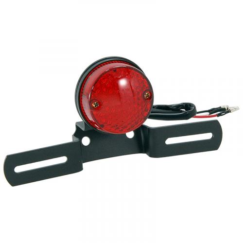 E MARKED  BLACK REAR LIGHT RED LENS