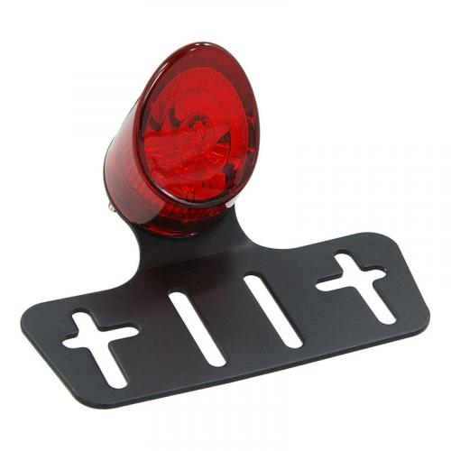  LED BULB LENS RED BASE BLACK BRACKET WITH E MARK 