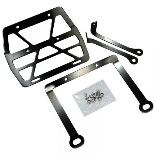 STAINLESS STEEL MUNK FRONT RACK IN BLACK