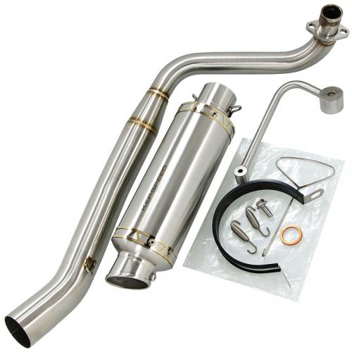 KEPSPEED GP1 SHORT MUFFLER AND S STEEL BRUSHED