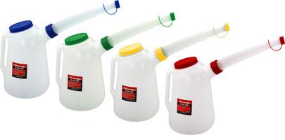 FLUID / OIL MEASURING JUG SET OF 4PC X 5LITRES