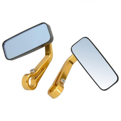 CNC GOLD COLOUR HANDLE BAR MIRRORS