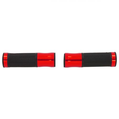 HANDLE BAR GRIPS WITH RED ENDS