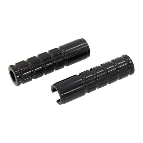 BLACK ALLOY FOOT PEGS TO FIT ON BAR
