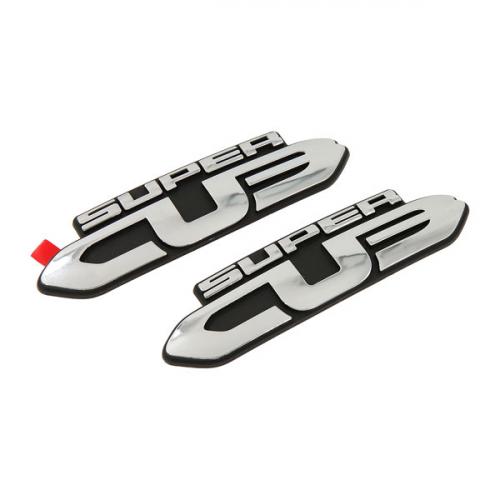 SUPER CUB PLASTIC CHROME SIDE PANEL BADGE