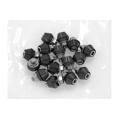 CNC BLACK MUNK RIM BOLT PACK OF 16