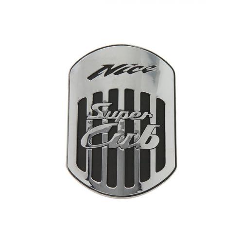 SUPER CUB PLASTIC CHROME FRONT BADGE