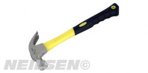 CLAW HAMMER 16OZ -  FIBREGLASS / POLISHED HEAD