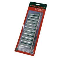 SOCKET SET - 11 PIECE 3/8IN. DRIVE - DEEP ON A RAIL