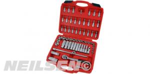 SOCKET AND SOCKET BIT SET - 61PC 3/8 DRIVE NEILSEN