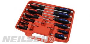 SCREWDRIVER SET - 12 PIECE FLAT/PHLIPS COMBINATION