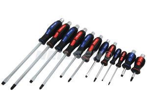 SCREWDRIVER SET - 12 PIECE FLAT/PHLIPS COMBINATION