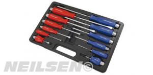 SCREWDRIVER SET - 12PC FLAT & POZI IN BMC