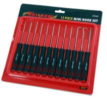 12PC PICK AND HOOK SET WITH FLAT / PHILLIPS AND STAR DRIVERS